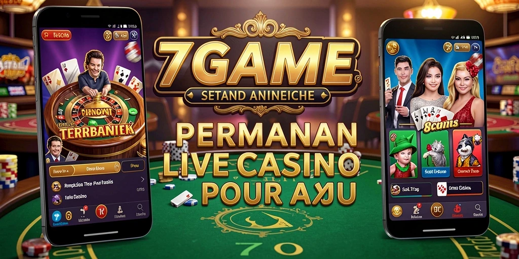 Tampilan gameplay mendebarkan di 7GAME Live Casino.