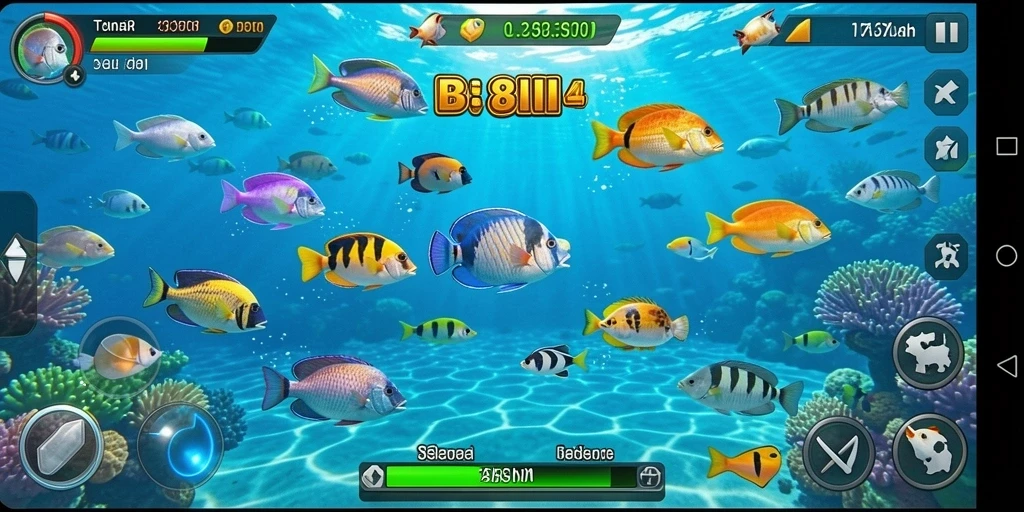Tampilan gameplay Tembak Ikan yang seru di 8II.