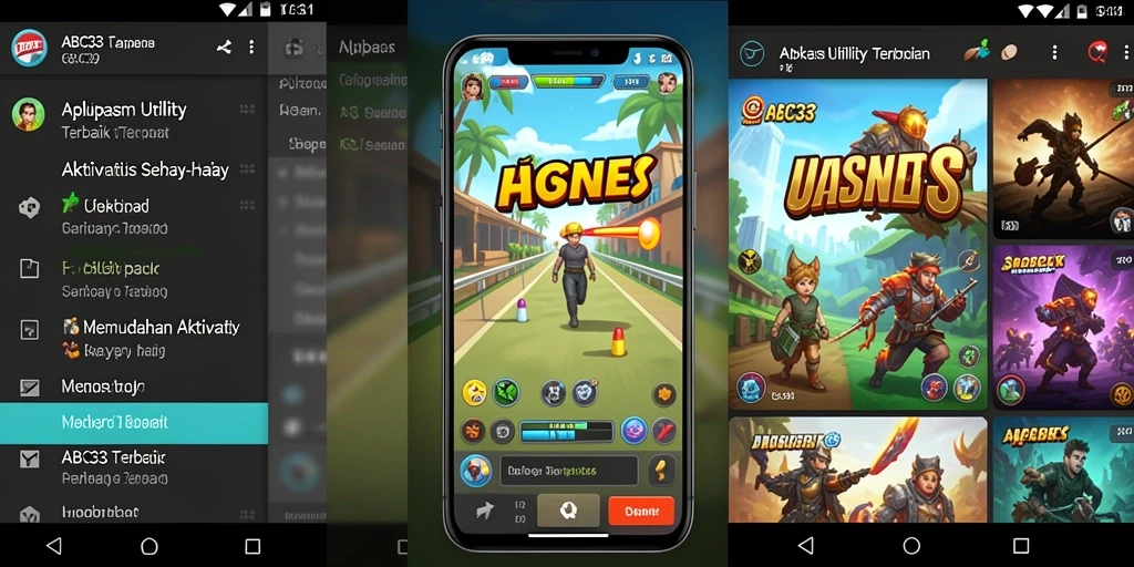 Tampilan screenshot utama dari aplikasi Utility ABC33 yang memudahkan aktivitas.