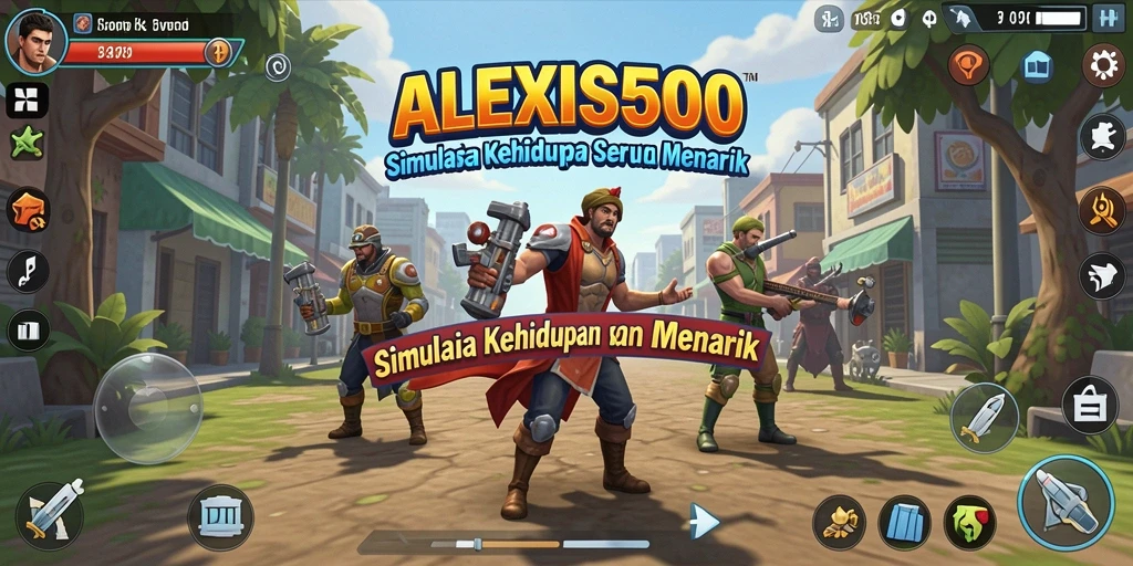Tampilan gameplay ALEXIS500 yang menarik dan penuh tantangan.