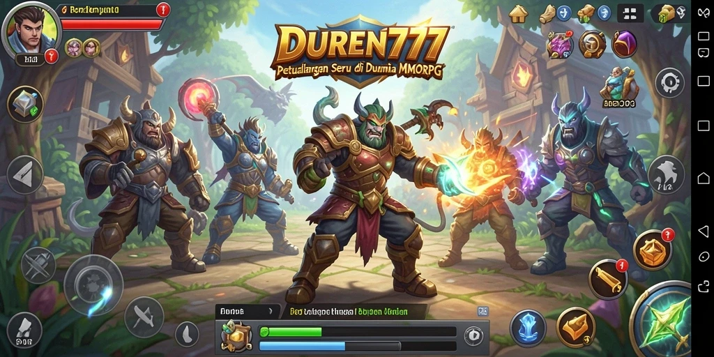 Tampilan gameplay seru dalam petualangan MMORPG DUREN777.