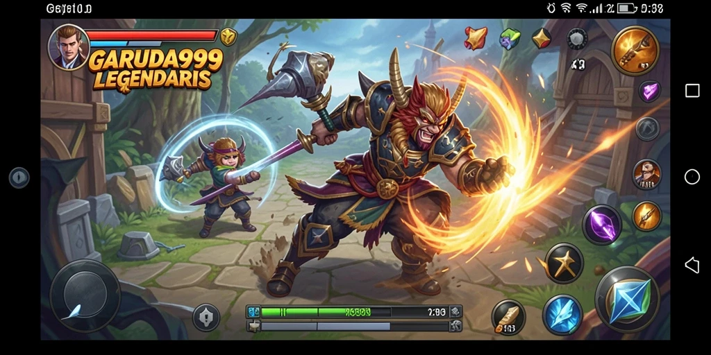 Screenshot GAMER 999 dengan aksi pertarungan yang mendebarkan.