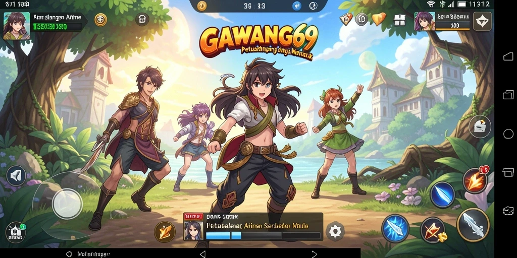 Gameplay seru dengan karakter anime yang memukau.