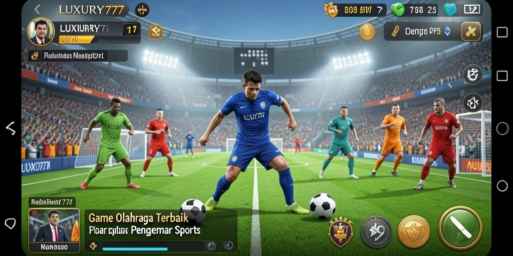 Tampilan gameplay intens dari LUXURY777 dalam aksi olahraga.