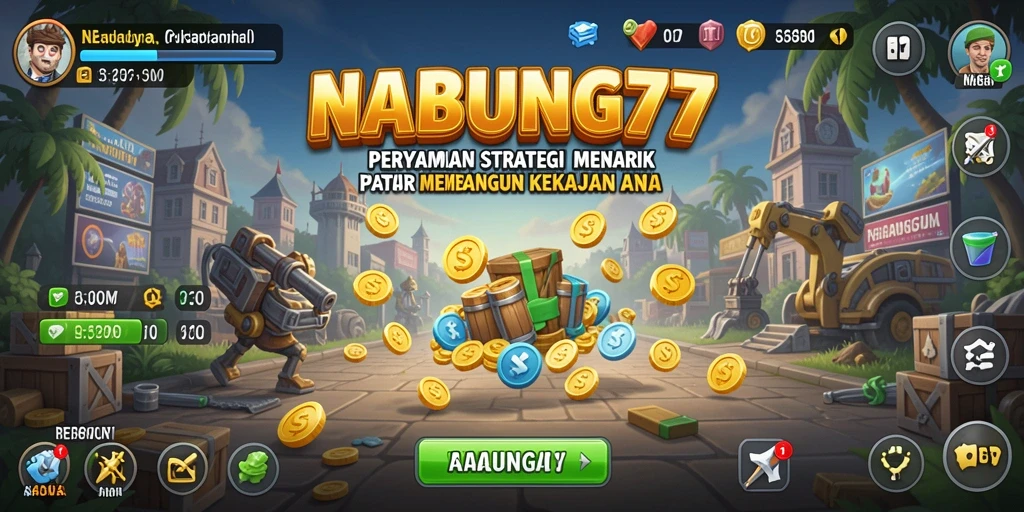 Tampilan gameplay NABUNG77 yang menantang dan strategis.