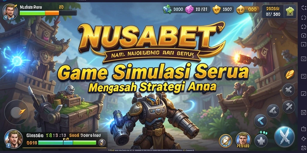 Tampilan gameplay NUSABET yang menarik dan menantang.