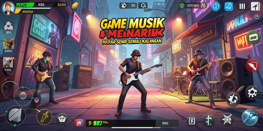 Tampilan screenshot PCPC7 yang menampilkan pemain menyanyi dengan semangat.