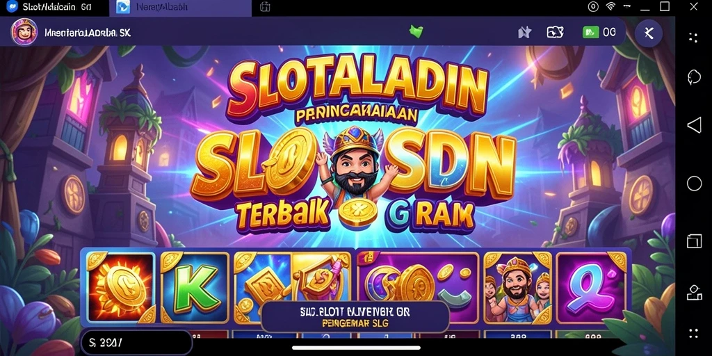 Tampilan menarik dari gameplay SLOTALADIN yang memukau.