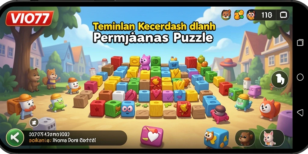 Tangkapan layar gameplay VIO77 yang menampilkan berbagai puzzle menantang.